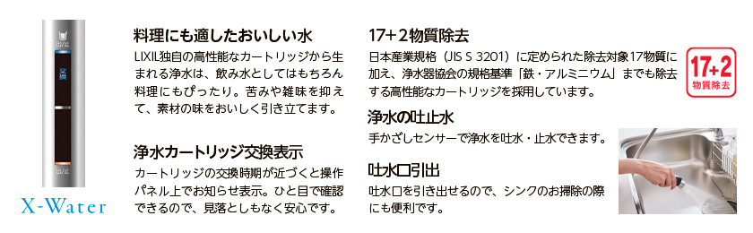 浄水機能付の A10 タイプもご用意しています。